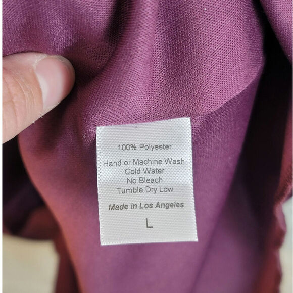 LUCY IN THE SKY WAVERLY SATIN MINI DRESS IN PURPLE, SZ LARGE - Picture 12 of 16